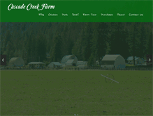 Tablet Screenshot of cascadecreekfarm.com